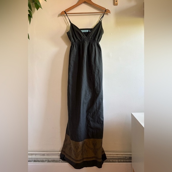 Y2K Guess by Marciano Linen Blend Maxi Dress (XS) - Picture 6 of 6
